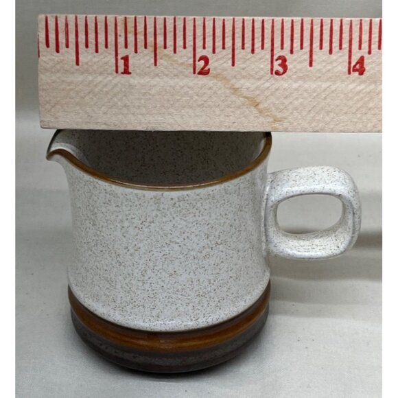 Denby Langley Stoneware Red Rust Potters Wheel Sugar & Creamer Set England - Picture 8 of 9